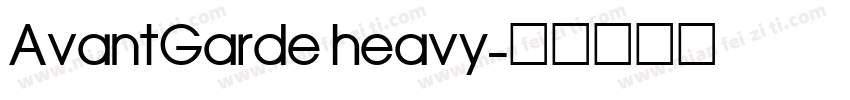 AvantGarde heavy字体转换